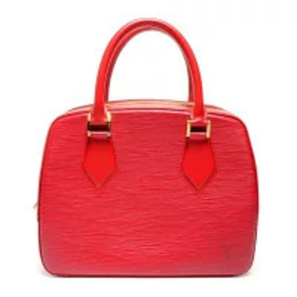 Louis Vuitton Epi Sablon Handbag Red